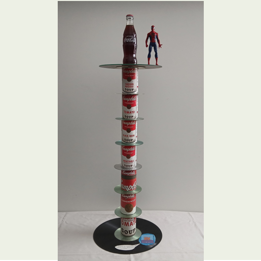 Pop art candle