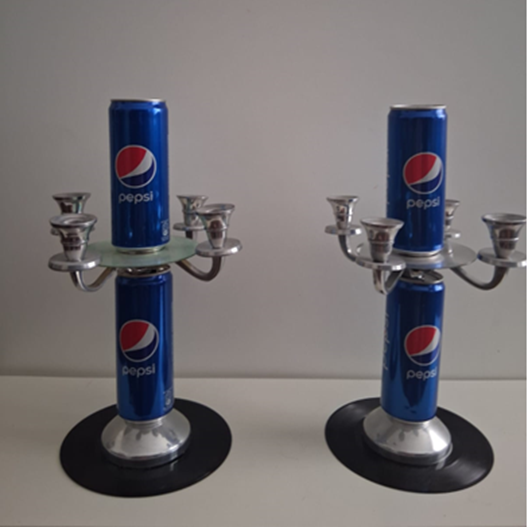 Pop art candles