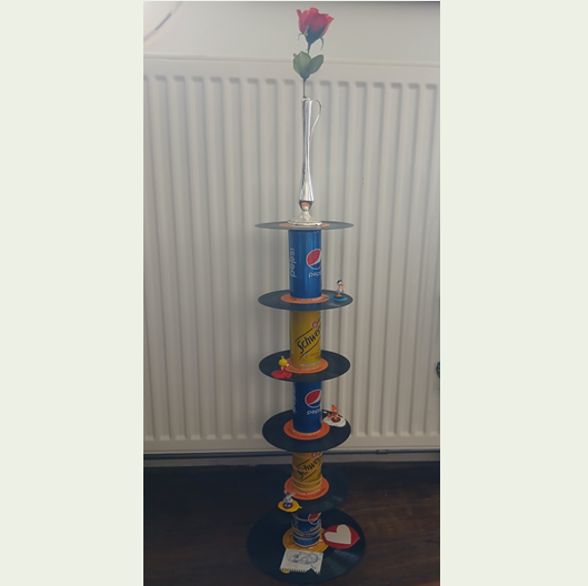 Pop art candle